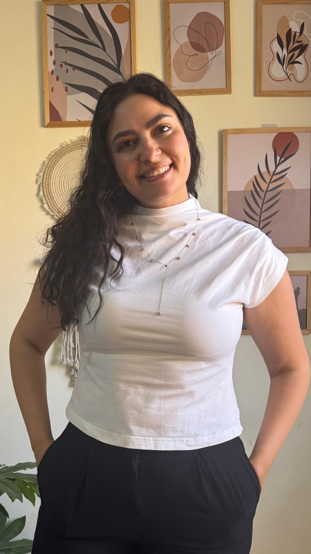 White Drape top