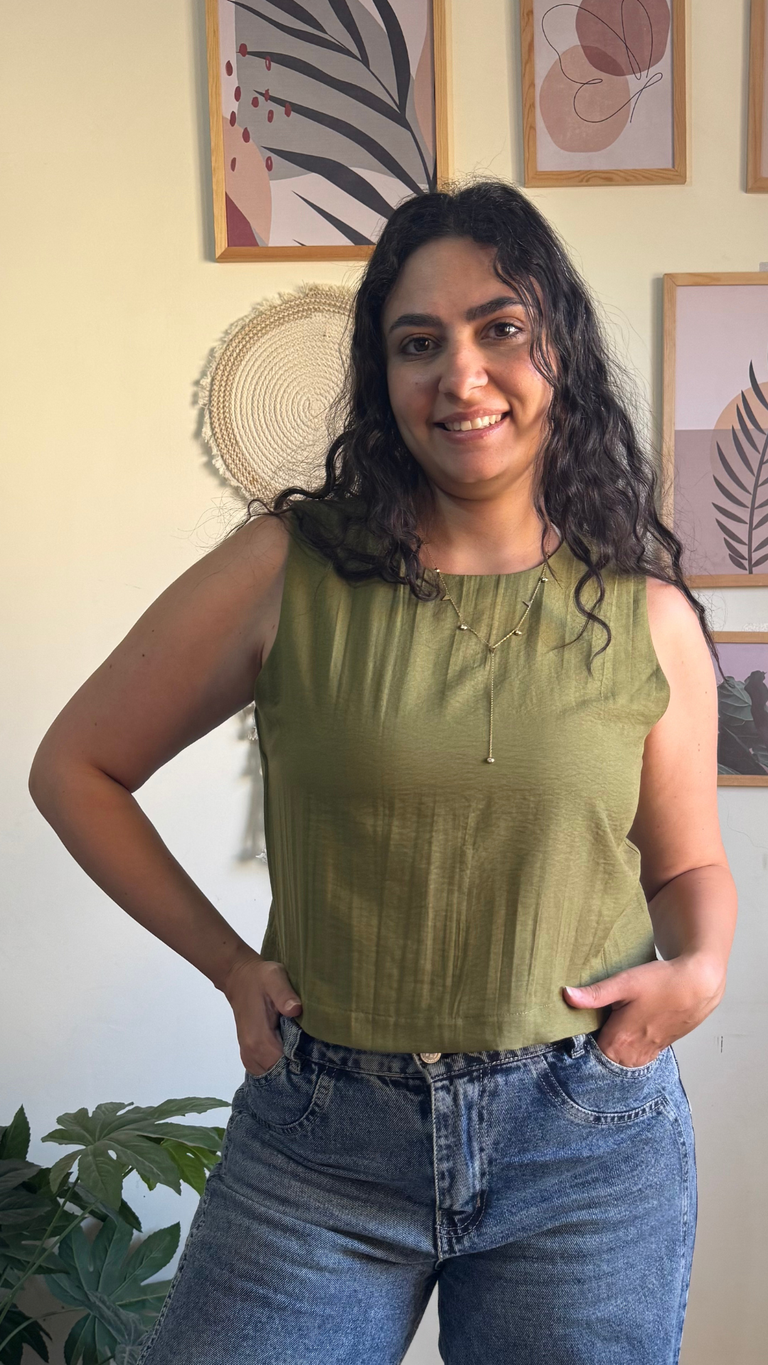 Crisp Cotton Tencel Top