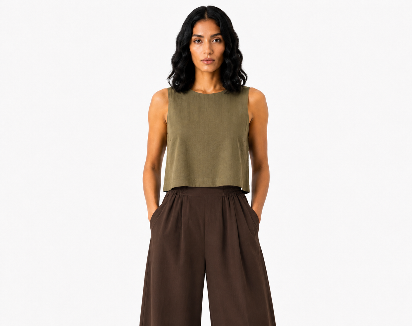 Crisp Cotton Tencel Top