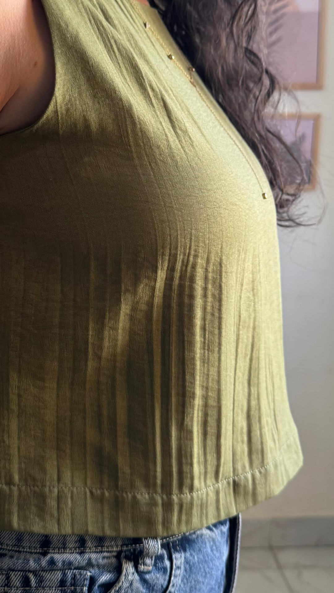 Crisp Cotton Tencel Top