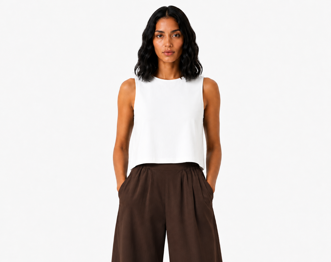 White Drape top