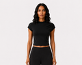 Black Poplin top
